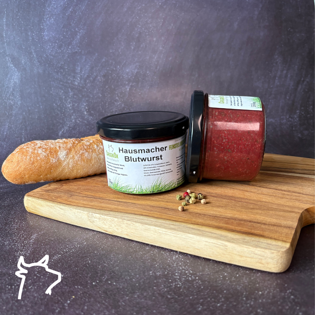 Blutwurst vom Weideschwein, im Glas