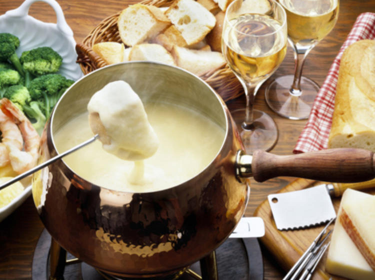 Käsefondue aus Weidemilch