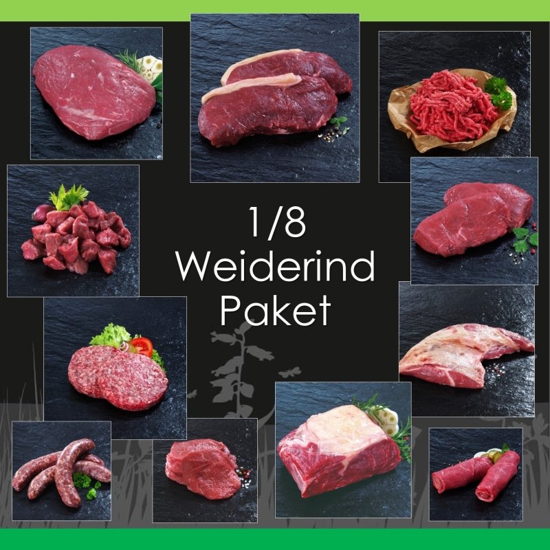 1/8 - Weiderind aus Deutschland - GreenOx - Feinstes Weidefleisch aus Deutschland