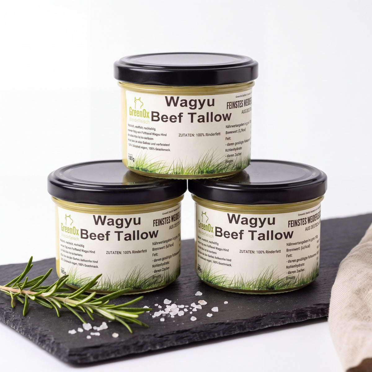 Wagyu Beef Tallow | 180g Glas Talg