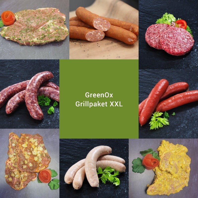 GreenOx Grillpaket XXL (16 - 18 Personen) - GreenOx - Feinstes Weidefleisch aus Deutschland