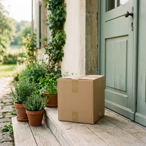 Paket vor der Haustür
