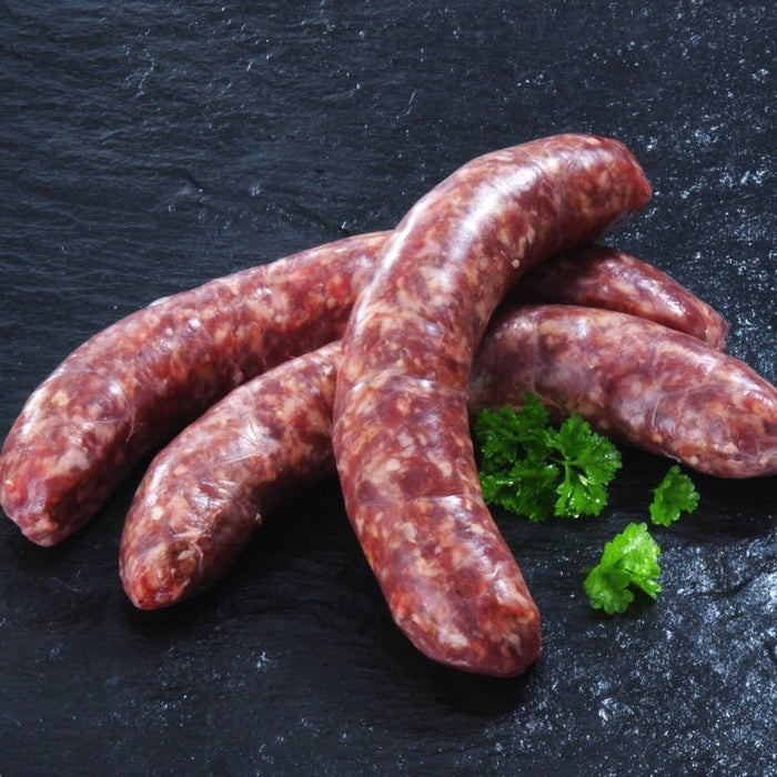Grobe Bratwurst vom Weiderind