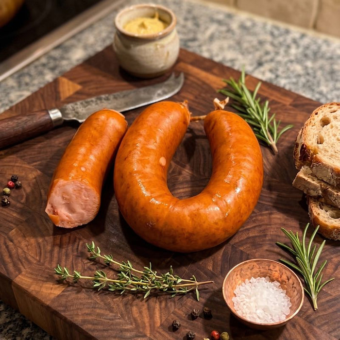 Jalapeno-Cheese Grilllyoner im Ring