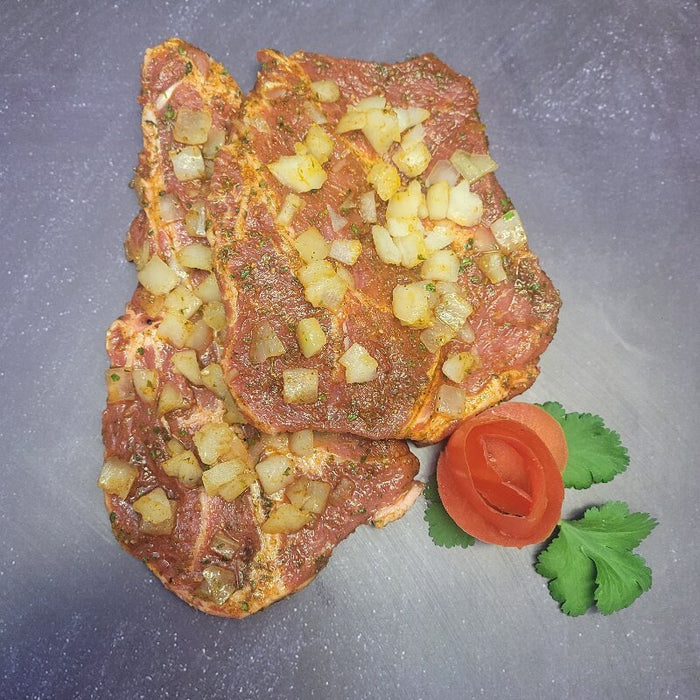 Nackensteak Paprika-Zwiebel
